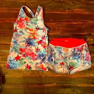 Athleta Girl shorts and take top